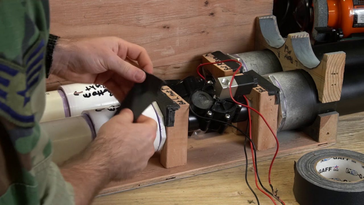 Adding gaffer tape